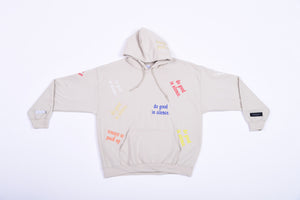 do good in silence.® all over hoodies