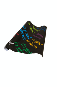 do good in silence.® wrapping paper - matte neon colors (6feet)