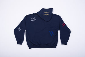 do good in silence.® all over hoodies